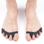 Toe separators when wearing it