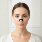female model for nasal strips