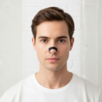 male model for nasal strips